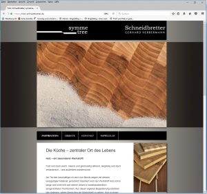 Holz-Schneidbretter Herbermann, symetree Website Holz-Schneidbretter Herbermann