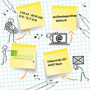 Kontaktdaten Hinrichs Mediengestaltung, Rieste, Landkreis Osnabrück Kontaktdaten Hinrichs Mediengestaltung, Rieste, Landkreis Osnabrück